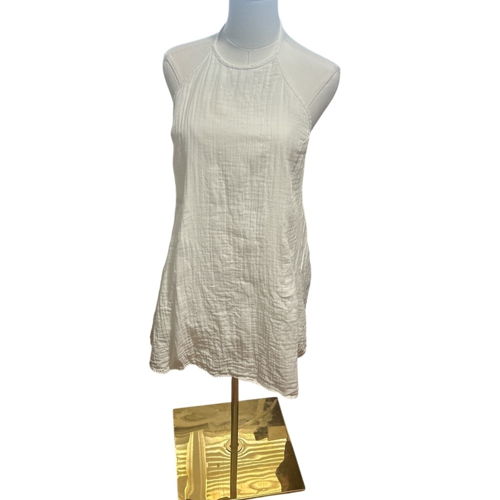 Capulet Revolve Ivory Y-Back Mini Dress Cotton Gauze Racerback XS - Picture 2 of 9